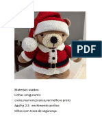 Oso Navidad Urso Natalino