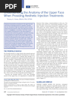 Understanding The Anatomy of The Upper Face When Providing Aesthetic Injection Treatments