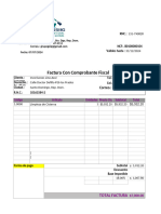 FACTURA CON COMPROBANTE FISCAL Inversiones Lino Azul NCF B0100000104