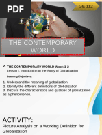 Contemporary World Slides Week 1 2