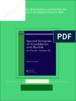 Instant Download Special Integrals of Gradshteyn and Ryzhik The Proofs Volume II 1st Edition Victor H. Moll PDF All Chapter