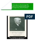 Searching For Security in A New Europe The Diplomatic Career of Sir George Russell Clerk Diplomats and Diplomacy Geral Protheroe 2024 Scribd Download