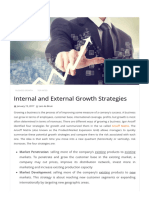 Internal and External Growth Strategies EXPLAINED With EXAMPLES - B2U