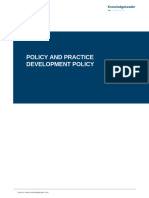 Policy and Practice Development Policy