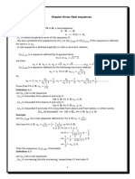 Real Sequences Maths