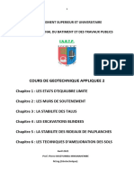 Cours de Geotechnique Appliquee 2