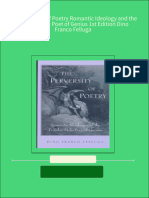 Immediate Download The Perversity of Poetry Romantic Ideology and The Popular Male Poet of Genius 1st Edition Dino Franco Felluga Ebooks 2024