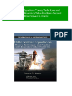 Ebooks File Differential Equations Theory Technique and Practice With Boundary Value Problems Second Edition Steven G. Krantz All Chapters