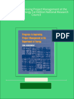 Full Progress in Improving Project Management at The Department of Energy 1st Edition National Research Council Ebook All Chapters