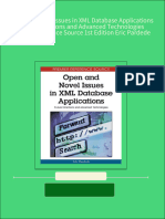 Open and Novel Issues in XML Database Applications Future Directions and Advanced Technologies Premier Reference Source 1st Edition Eric Pardede