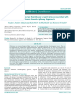 Management of Impacted Mandibular Lower Canine Associated With Odontoma Interdisciplinary Approach