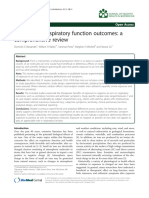 Air Ions and Respiratory Function Outcomes