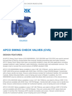 DeZURIK - APCO Swing Check Valves (CVS)