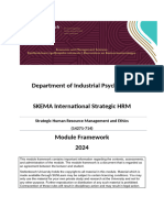 SKEMA SHRM Module Framework 2024