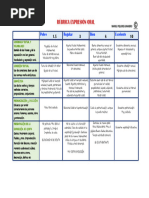 Rúbrica Expresión Oral Ii