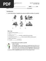 1º ESO Unit 1 Test