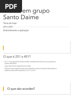 Violão em Grupo Santo Daime: Tema de Hoje: 251 e 451 Entendimento e Aplicação