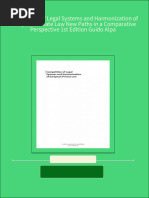 Competition of Legal Systems and Harmonization of European Private Law New Paths in A Comparative Perspective 1st Edition Guido Alpa