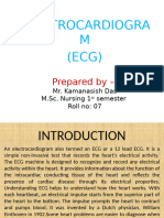 Electrocardiogra M (ECG) : Prepared by