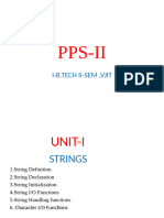 Pps Unit-II Strings