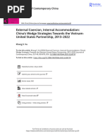 External Coercion Internal Accommodation China S Wedge Strategies Towards The Vietnam-United States Partnership 2013 2022