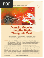 Acoustic Modeling Using The Digital Waveguide Mesh