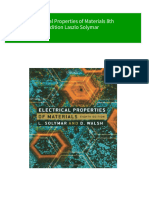 Full Download Electrical Properties of Materials 8th Edition Laszlo Solymar PDF