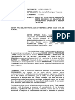 Absuelvo Traslado de Apelación de Cancelación de Medida Cautela Samanamud