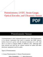 LVDT, Strain Gauge, Optical Encoder, and Ultrasonic Sensor