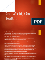 One World, One Health