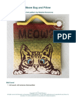 Meow Cat Bag Pillow - English