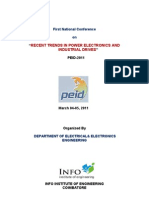 First National Conference On "RECENT TRENDS IN POWER ELECTRONICS AND INDUSTRIAL DRIVES" PEID-2011