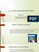 Psychosocial Risk Occupational Stress