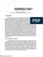 Análisis de Errores en La Clase de Traducción de Español A Chino