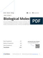 Biological-Molecules-Questions Easy - Medium - Hard