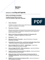 Agenda of 24 January 2012