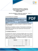 Tarea 3 - Cálculo y E.D.O Numéricas