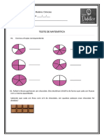 TESTE Matematica 4 Ano