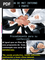 Clase, Plan de MKT Interno, 1 Parte