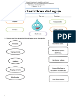 Guía Caracteristicas Del Agua 2° Basico