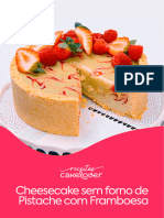 Apostila - Cheesecake Sem Forno de Pistache Com Framboesa