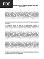 1.4 Explicar Los Campos de Acción de La Orientación Escolar Por Medio de Un Reporte Escrito