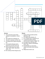 Countries Crossword