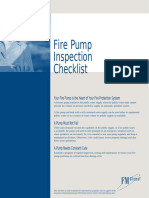 FM Fire Pump Inspection Checklist and Form