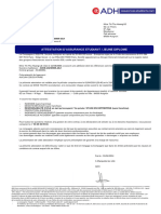 Attestation D'Assurance Etudiant / Jeune Diplome: ADHE-20230909-45cf