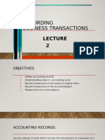 Lecture 2 Recording of Business Transaction