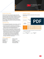 3M Thinsulate Insulation Type FR Technical Data Sheet