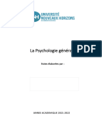 Notes de Psycho Gene - Droit Unh 2021-2022