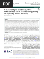 A Review On Lignin Pyrolysis Pyrolytic Behavior Me