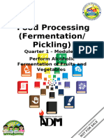 Grade 9 Food Processing q2 m1